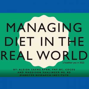 Managing Your Diet in the Real World by DRI Nutrition Team