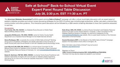 Safe at School: Back-to-School Panel Round Table Discussion